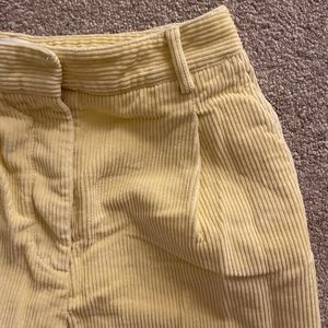 Yellow Corduroy Wilfred Free Pants Size 4